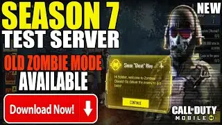 Cod Mobile Season 7 Leaks 2022 | Season 7 Test Server Global Version | Old Classic Zombie Mode codm