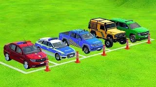 TRANSPORTING POLICE CARS, AMBULANCE, FIRE DEPARTMENT VEHICLES WITH TRUCKS ! Farming Simulator 22