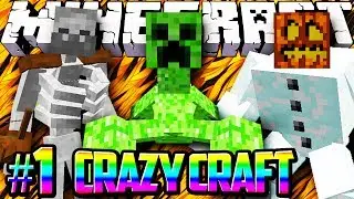Minecraft Crazy Craft Modded Survival #1 - CRAZYCRAFT w/Lachlan & Preston