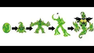 ben10 evolution from egg to ultimate form fan art goop