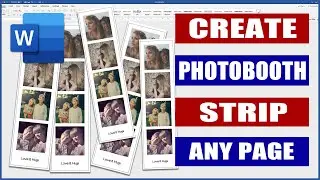 Create a Photobooth Strip in Word | Microsoft Word Tutorials