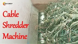 Scrap Cable Wire Recycling Plant - Single Shaft Shredder Machine