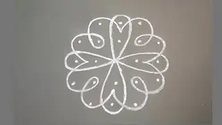 4 simple rangolies with dots|SSLM Art Galaxy