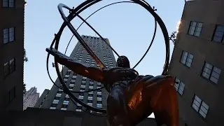 Rockefeller Center & Atlas Sculpture New York