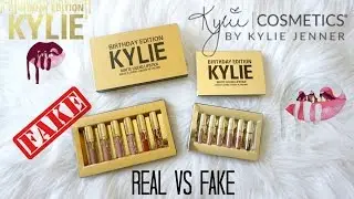 REAL vs FAKE $6: Kylie Cosmetics Birthday Edition Mini Matte Liquid Lipsticks
