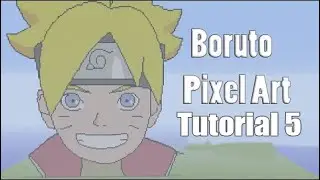 Minecraft Boruto Uzamaki Pixel Art Tutorial Part 5(Boruto | Naruto)