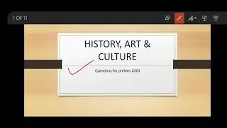 History art and culture current affair lecture 1 objective questions UPSC Prelim and epfo