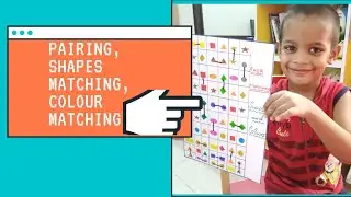 Shapes matching activity for kids |color matching activity for kids