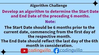 Algorithm Challenge and Step by Step Solution.