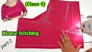 (Class-5)// sada blouse stitching// sada 4tucks blouse stitching full tutorial #sandhyasilaidesign 
