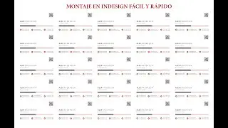 Montaje  tarjeta de presentación usando duplicado y parametros en indesign.