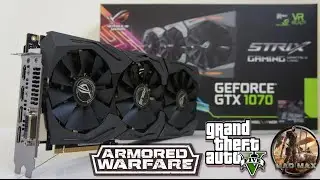 ASUS GTX 1070 STRIX OC Benchmark, GTA V, Mad Max Game Test Full HD
