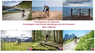 Tegernsee Kreuzbergalm, Trail und Aueralm - Mountainbike Trainingsrunde