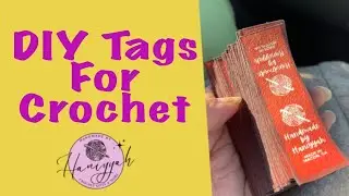 How to make Faux Leather Tags for Crochet & Knit goods