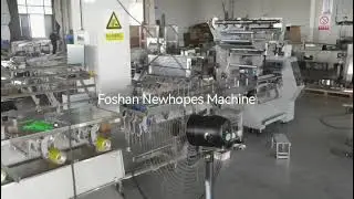 Flow wrapper with automatic infeed, versatile for various product packaging