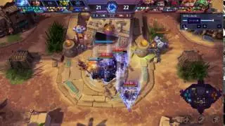 히오스 메디브 우두머리 지맥으로 스틸 (HOTS Medivh Ley Line Seal Play)