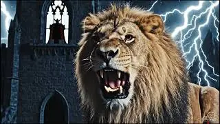 The Relaxing Lion & The Evil Vampire King 🦁🩸 Veo 3 Halloween ASMR Story