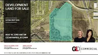 60.67 Acres 33rd Avenue SW, Cedar Rapids, Iowa Development Land For Sale