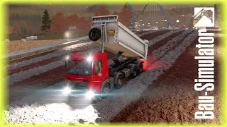 Bau-Simulator: 🏗️95 - Umgehungsstrasse / Kies verteilen & verdichten - Ps5 4K Gameplay German