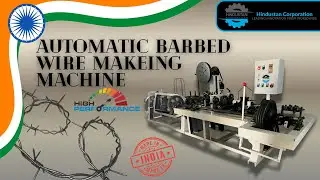 High-Speed Automatic Barbed Wire Machine | HINDUSTAN CORPORATION #manufacturingindia