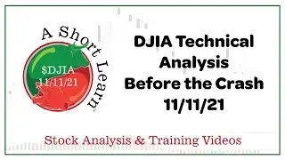 The #DowJones before the crash of 2021-2022  - Stock Analysis and Training Videos