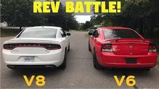 Dodge Charger Rev Battle! - 2017 R/T Stock vs. 2009 SXT Modded (V6 vs. V8)