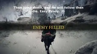 Easy kill / Cheese Death Rite Bird Mountaintop of the Giants SL1 (Death Ritual Spear location)