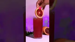Homemade Sparkling Blood Orange Lemonade #summer #drinks #recipe