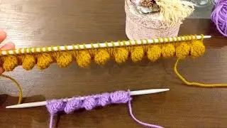 Knitted border | Lace border | Easy Designer Border | Scallop Border | Bobble border