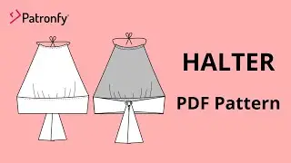DIY Amanda halter crop top | How to Make a halter | Sew | Pattern Available
