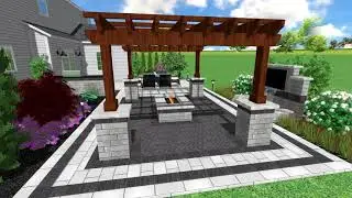 3D Modern Patio Design