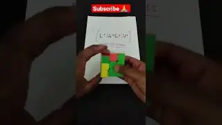 SOLVE IN 3 MOVES😱🤯 RUBIK'S CUBE TRICK 🤔 #shorts