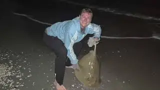 Captiva Island Fishing! HUGE surprise from the surf!