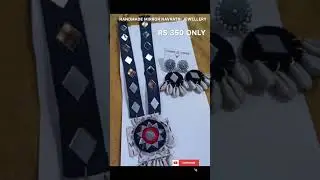 &ldquo;Handmade Navratri Jewellery Set | Mirror Work Necklace & Earrings with Cowrie Shells ₹350 Only&rdquo;