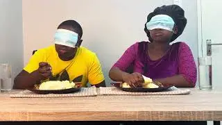 Blind eating competition