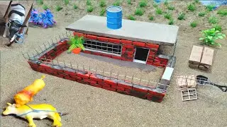 Building a Concrete Cowshed After a Tiger Attack | Strong & Safe Cow Shelter
