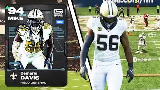 94 OVR DEMARIO DAVIS IS A FIELD GENERAL DEMON! SAINTS THEME TEAM GAMEPLAY!