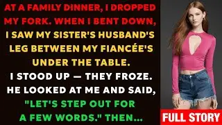 At A Family Dinner, I Dropped My Fork. When I Bent Down, I Saw My Sister's Husband's Leg…
