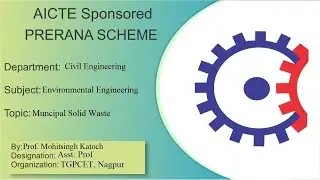 Municipal Solid Wastes: Characteristics, generation, collection  by Prof. Mohitsingh katoch, TGPCET