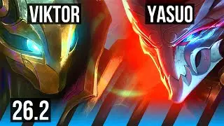 VIKTOR vs YASUO (MID) | Phase Rush, Good KDA: 8/2/17 | EUW Master | 26.2