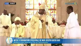 Ordination épiscopale de Mgr. Joseph AKA en direct de la Basilique NDP de Yamoussoukro.