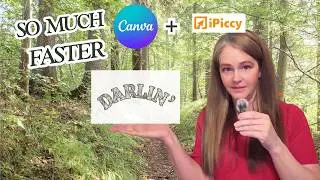 The Easiest Pattern Text Hack = Canva + ipiccy 