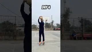Четвертый день челленджа по трехочковым броскам (10 подряд) #баскетбол #нба