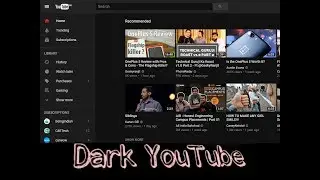 How to get the DARK YOUTUBE ?