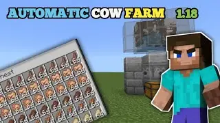 Minecraft 1.18 | Automatic cow farm and leather farm in hindi | (mcpe/Java/bedrock) |C_d gaming zone