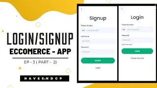 Ep - 3 ( part - 2) Create Login Signup | Eccomerce - app