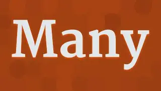 MANY pronunciation &bull; How to pronounce MANY
