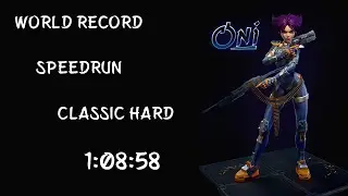 Oni (2001) Speedrun Classic Hard WR - 1:08:58.16 Самое быстрое прохождение Oni в мире.
