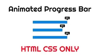 Animated Progress Bar Using Html And CSS