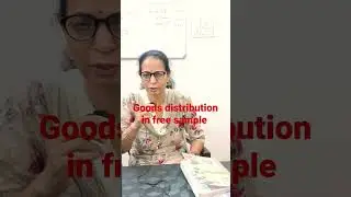 Goods distribution in free samples #accounts #finance #education #partnership #commercestudents